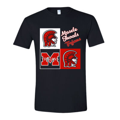 Squares Trojans  - Softstyle T-Shirt Thumbnail