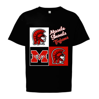 Squares Trojans  - Softstyle® Youth T-Shirt Thumbnail