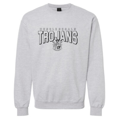 Trojans Crest  - Softstyle® Crewneck Sweatshirt Thumbnail