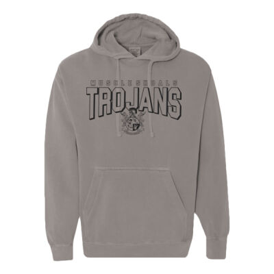 Trojans Crest  - Garment-Dyed Hooded Sweatshirt Thumbnail