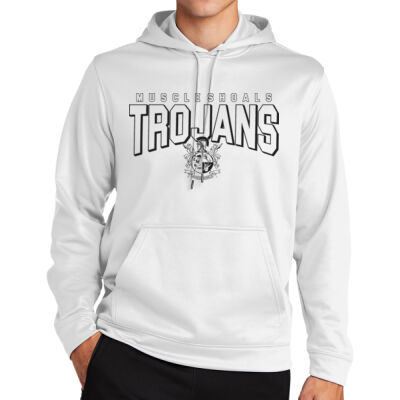 Trojans Crest  - Sport Wick ® Fleece Hooded Pullover Thumbnail