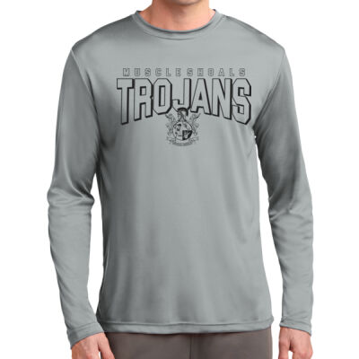 Trojans Crest  - Long Sleeve PosiCharge ® Competitor Tee Thumbnail