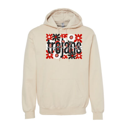 Flowers  - Softstyle® Midweight Hooded Sweatshirt Thumbnail