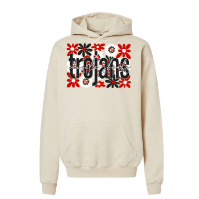 Flowers  - Softstyle® Youth Midweight Hooded Sweatshirt Thumbnail
