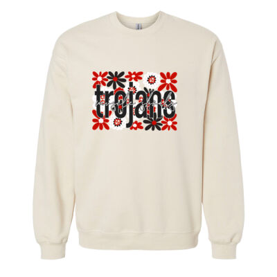 Flowers  - Softstyle® Crewneck Sweatshirt Thumbnail