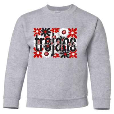 Flowers  - Heavy Blend Youth Crewneck Sweatshirt Thumbnail