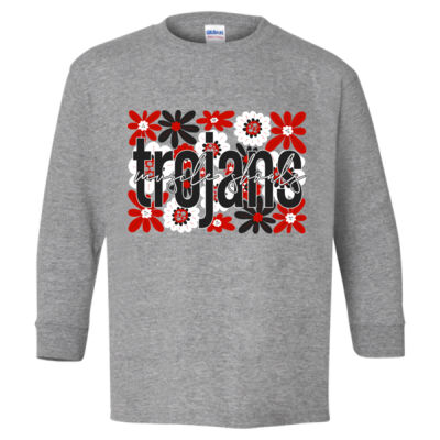Flowers  - Heavy Cotton Youth Long Sleeve T-Shirt Thumbnail