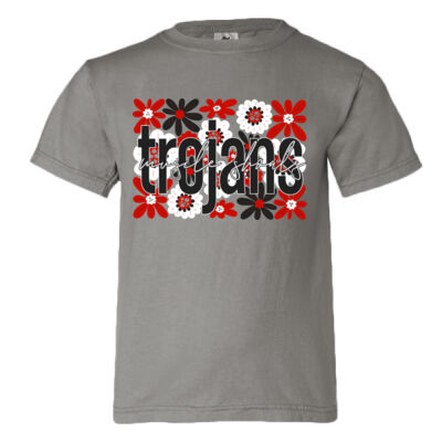 Flowers  - Youth Garment Dyed Ringspun T-Shirt Thumbnail