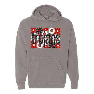 Flowers  - Garment-Dyed Hooded Sweatshirt Thumbnail