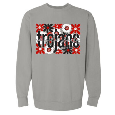 Flowers  - Garment Dyed Ringspun Crewneck Sweatshirt Thumbnail