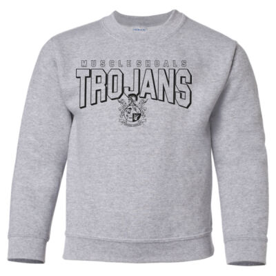 Trojans Crest  - Heavy Blend Youth Crewneck Sweatshirt Thumbnail