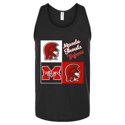 Squares Trojans  - Unisex Fine Jersey Tank Top Thumbnail